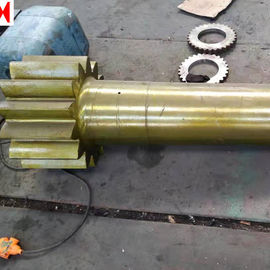 Mining Hoist 42CrMo 8000mm Mill Roller Shaft  Forging Spline main roller  Shaft